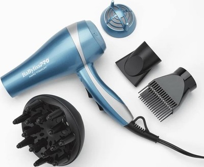 BaByliss PRO BABNT5548 Nano Titanium 2000W Professional Hair Dryer - Blue