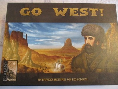 Go West, ein pfiffiges Abenteuer-Brettspiel für 2-4 Personen ab 10 J., Phalanx