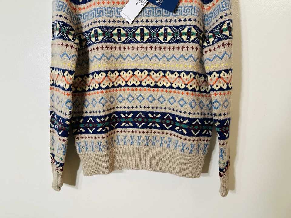Polo Ralph Lauren Cuello Redondo Mezcla Lana Jersey Suéter Crema Nuevo Con Etiquetas Talla S $398.00 Foto 3 de 4