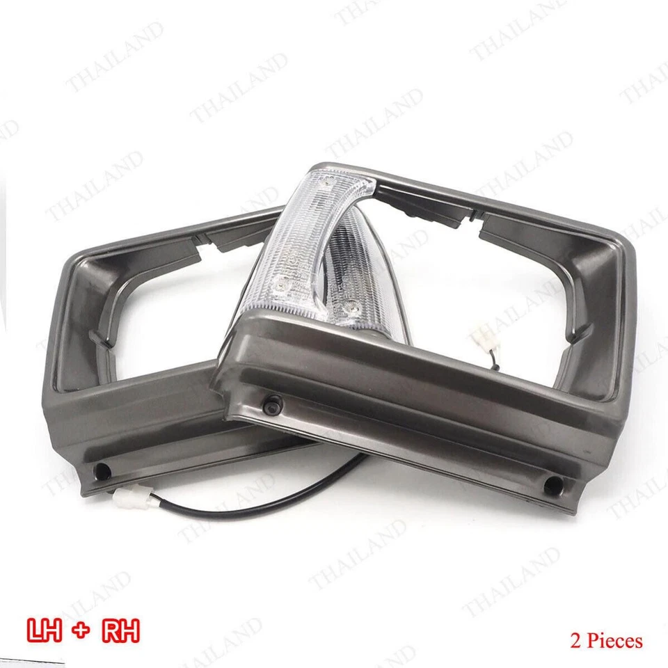 2X Headlight Lamp Surround Corner For Toyota Hilux RN40 LN40 Pickup 1981 - 1983 - Image 2 of 4