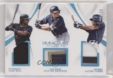 2017 Immaculate Trio Players Blue 4/25 Josh Bell Hunter Renfroe JaCoby Jones s7f