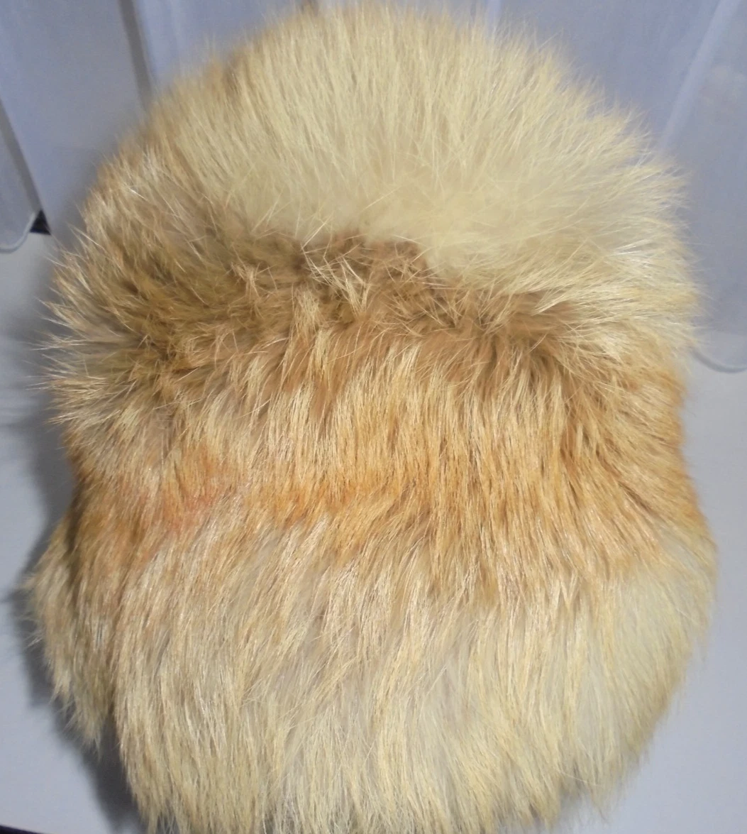 Hut Fell Pelzmütze Echtfell Original 60er braun Größe 57