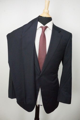 Canali 1934 CURRENT Blue Striped 100% Wool 2 Pc Suit Jacket Pants Sz 44R - Picture 4 of 11