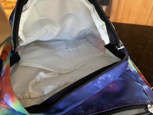 Jansport Tie Dye Backpack Rainbow Pattern Adjustable Straps - Picture 5 of 10