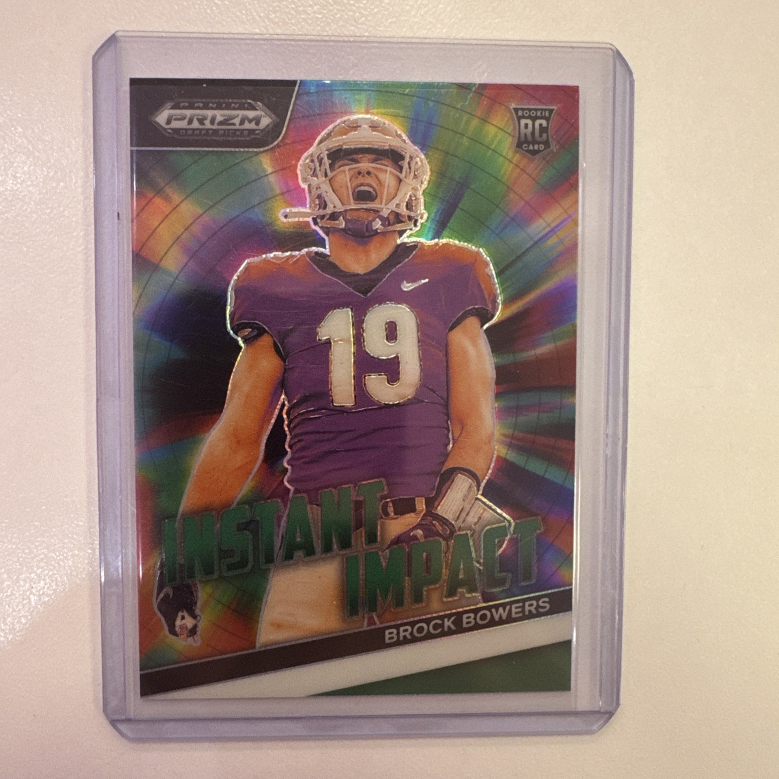 2024 Panini Prizm Draft Picks - Instant Impact Brock Bowers Green Prizm (RC)