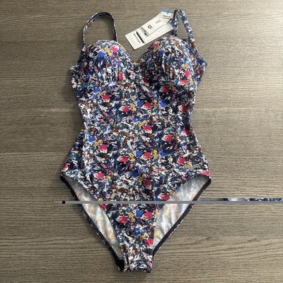 Arena Women's Bodylift Swimsuit Sibilla U Back Size 34 Navy Multicolor