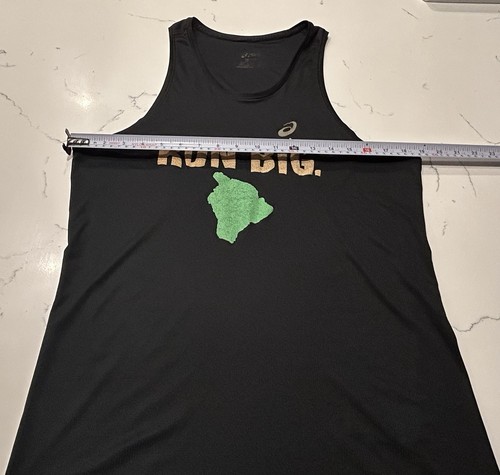Asics Big Island Running Company Runner’s Black Tank Top Kona Hawaii Adult L - Picture 5 of 7