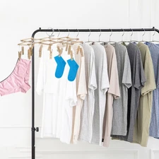 Bamboo Clothes Drying Rack Underwear Drying Rack space saver clothes pegs
