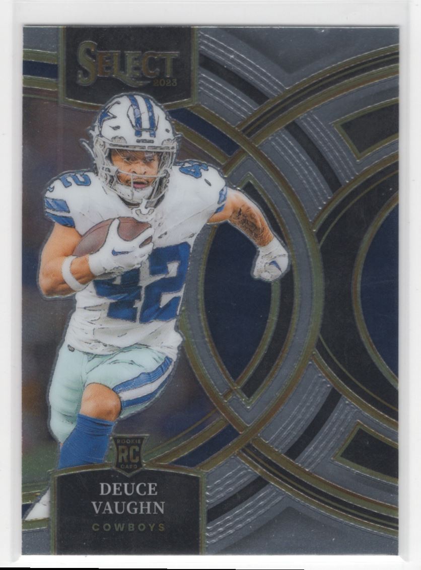 #128 Deuce Vaughn 2023 Panini Select RC Dallas Cowboys