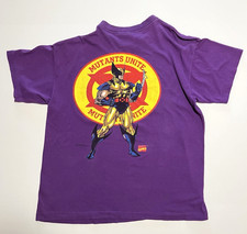 VINTAGE 1993 Marvel X-Men Mutants Unite Wolverine Tee Single Stitch SSI 21" L