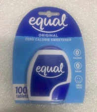 Equal 20016527 Sweetener Zero Calorie Original Taste Sugar Free 100ct Pack of 4