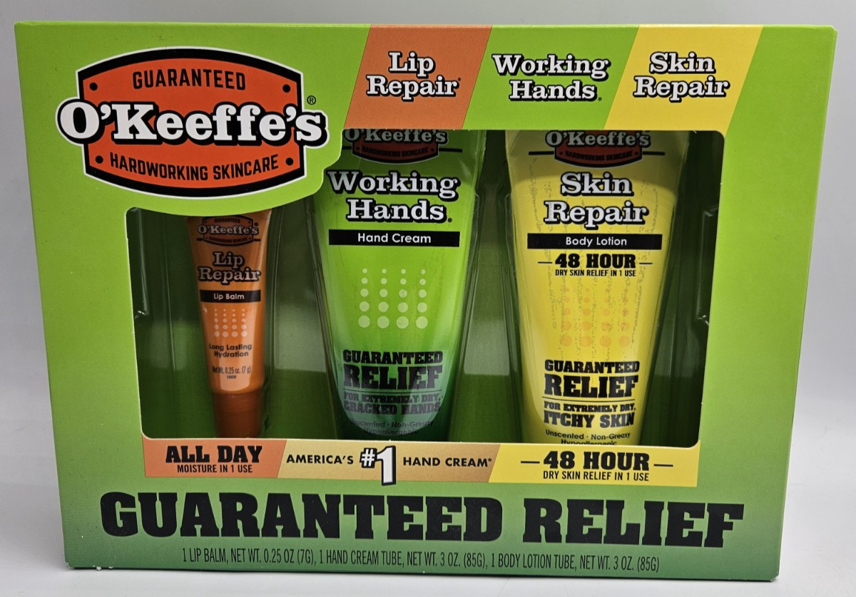 O'Keeffe's Working Hands 3pc set - Lip Repair Working Hands & Skin Repair
