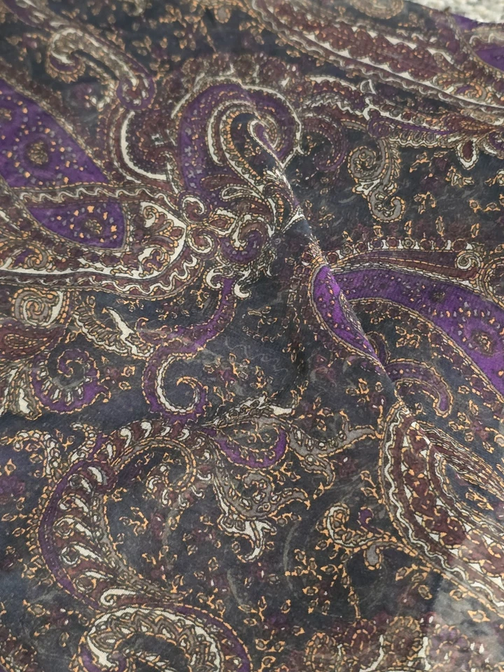 Bufanda larga vintage para mujer Ralph Lauren cachemira etiqueta verde transparente Foto 4 de 4