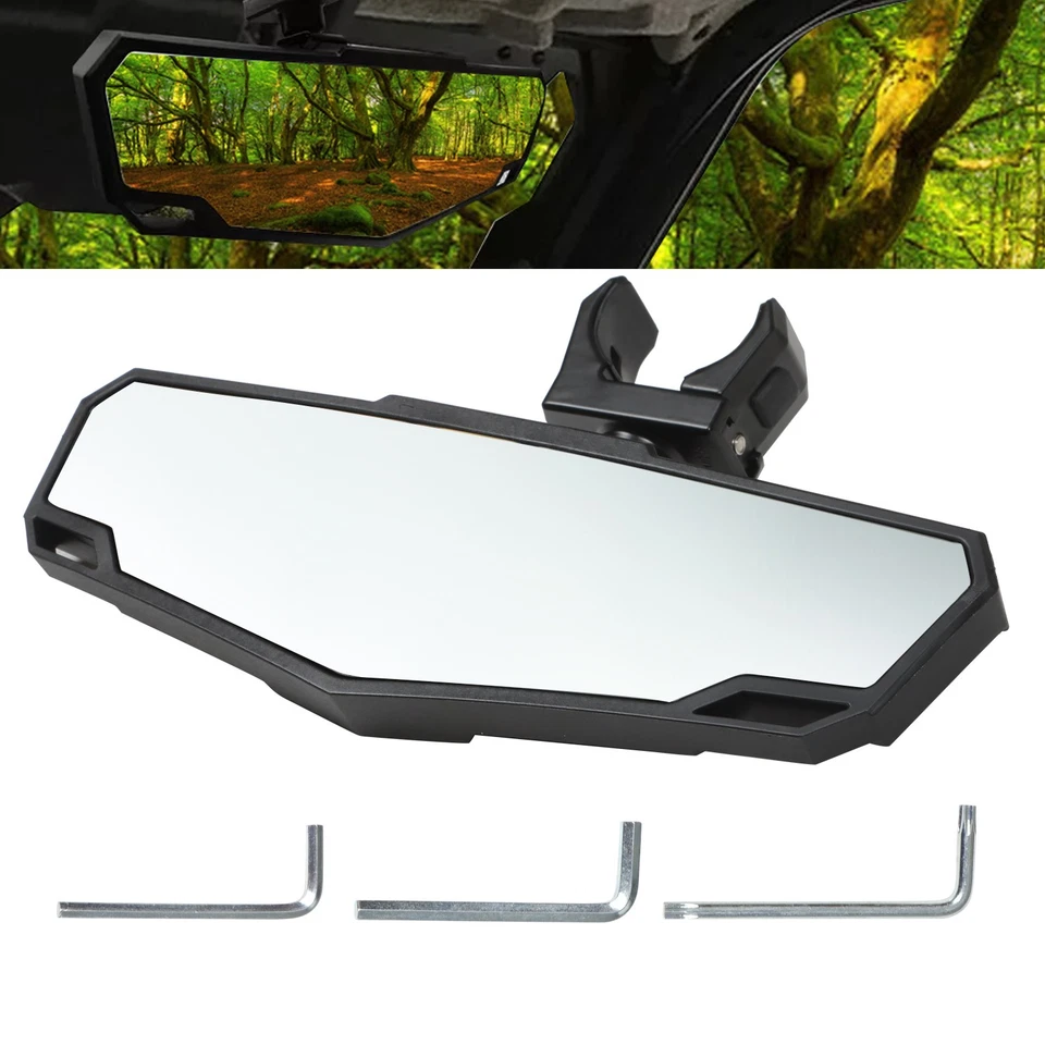 Adjustable Center Rear View Mirror For  14-24 Honda Pioneer 1000 700 520 500 - Image 3 of 4