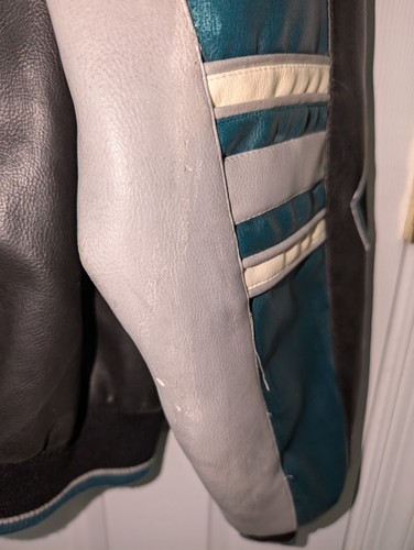 Philadelphia Eagles Leather Jacket Men's Size Medium NFL - Picture 9 of 12