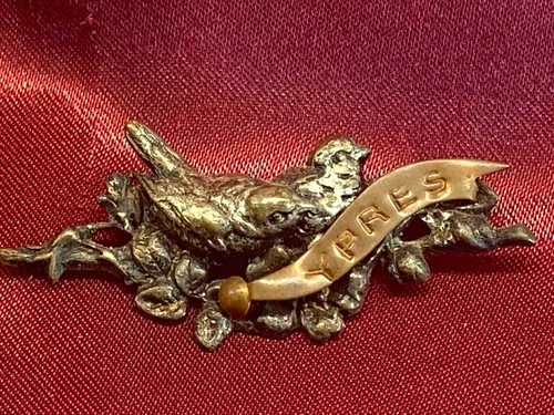 Lovely WW1 Ypres Battlefield Sweetheart Brooch w/fixing