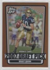 2007 Draft Picks and Prospects (DPP) Chrome Bronze Refractor Brady Quinn 1bk3