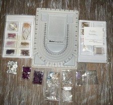 Jewelry Making, 2 Kits With No Instructions, Bead Board, Extra Beads
