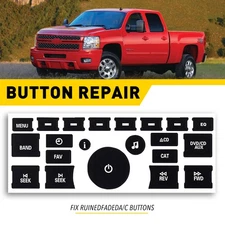 Button Navigation Radio Repair Decal Stickers For Chevrolet GMC Silverado Sierra