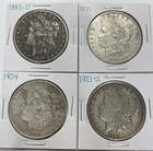 1887-O 1891 1904 1921-S Morgan Dollar Lot of 4