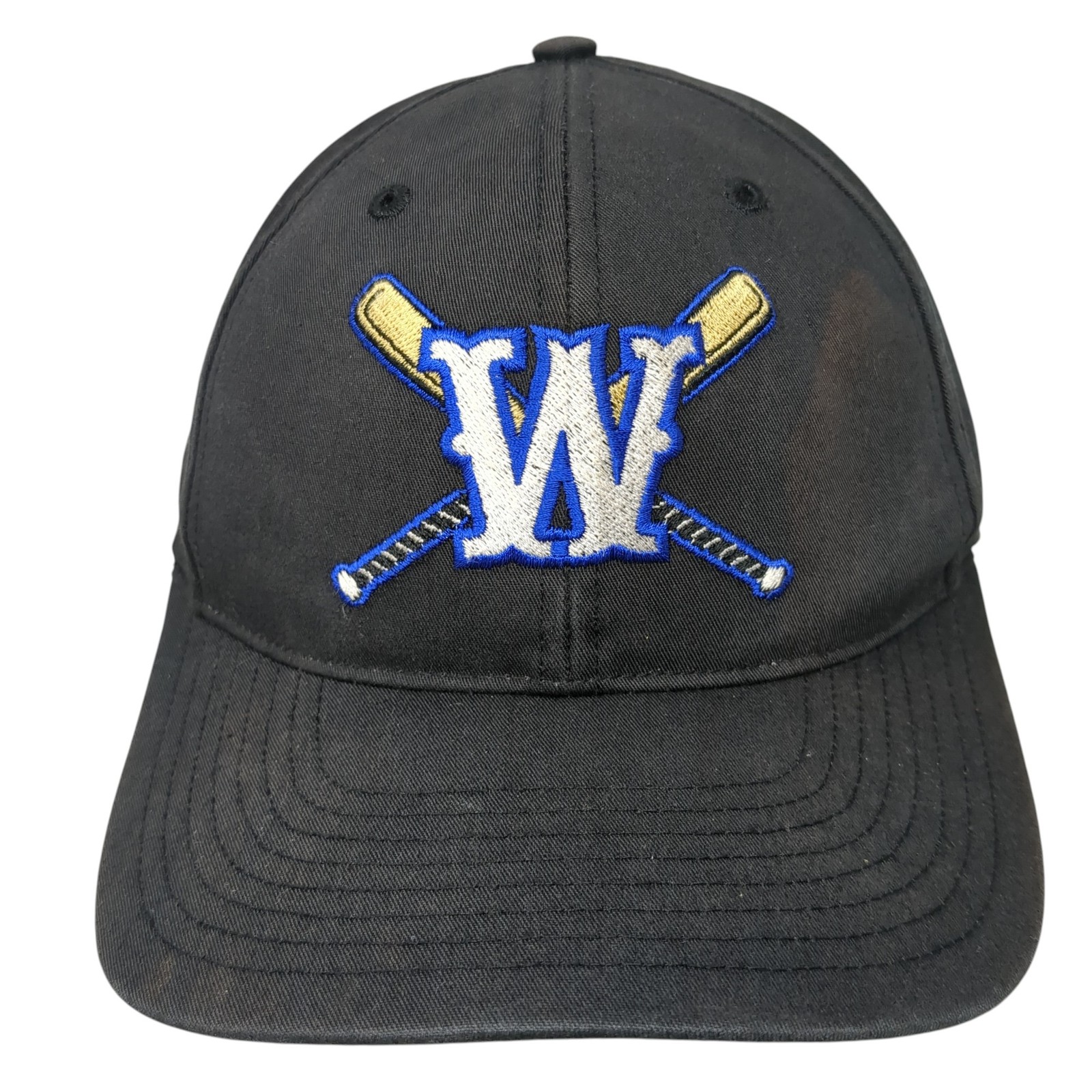 Richardson Strapback Baseball Cap Black Small Adj… - image 1