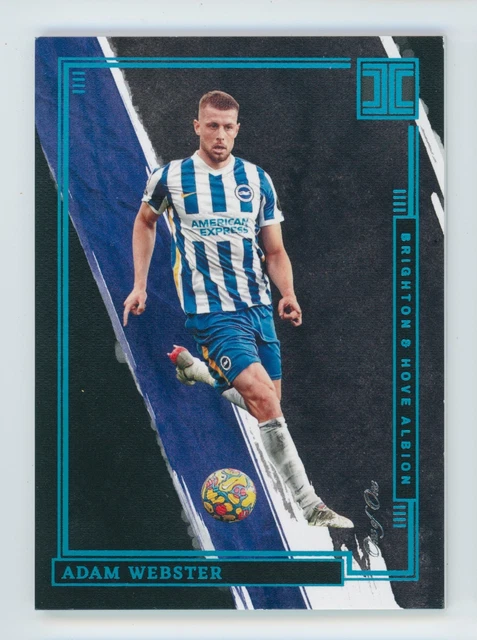 2021-22 Adam Webster Panini Impeccable Platinum Brighton & Hove Albion Card 1/1