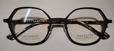 New Face A Face ZENIT 1 Brown/Orange/Black 49-19-137 Titanium Eyeglasses Frame