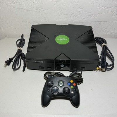 Original Microsoft Xbox Console Complete W/ Controller & Wires TESTED