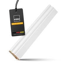 Sockelleiste MDF ECO Hamburger Profil weiß RAL9016 | 19x60–80 mm | 2200mm & Sets