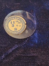 GLASS POCKET WATCH CRYSTAL CASE SIZE 11 14/16 REPLACEMENT PART