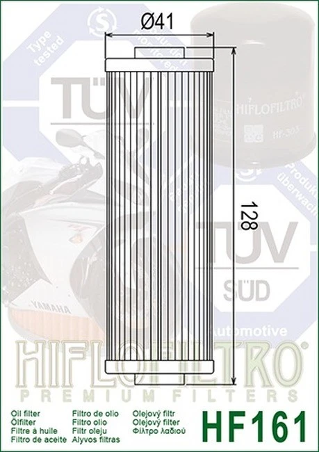 Filtro de aceite HF161 - Paquete de 6 para BMW R 45-100 69-96 Foto 4 de 4