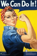 Rosie The Riveter - Smithsonian Motivational History Poster (We Can Do It!)