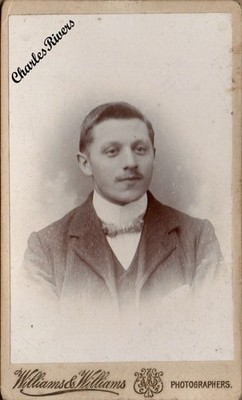 1902 CARDIFF CDV HÜBSCHER JUNGER MANN NAMENS WALTER WILLIAMS #D3830