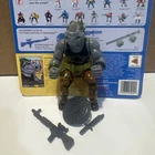 Vintage Teenage Mutant Ninja Turtles rocksteady 1988 complete With Card Back