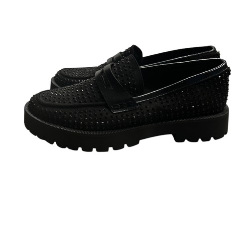 Sam & Libby Ravena Glitter Loafers Chunky Lug Souls Women’s Size 9 Y2K Vibes - Picture 3 of 8