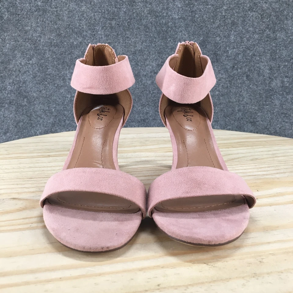 Sandalias Style & Co. Para Mujer 6.5 M Paycee Zapatos de salón Rosa Informales Tacones Cremallera Trasera NUEVAS Foto 4 de 4