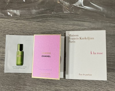 MFK  A La Rose  CHANCE Chanel  La Mer The Treatment Lotion  Samples   Lot Of 3 