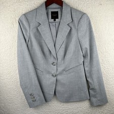 The Limited Collection Light Gray Long Sleeve Fitted Blazer Jacket Sz 4