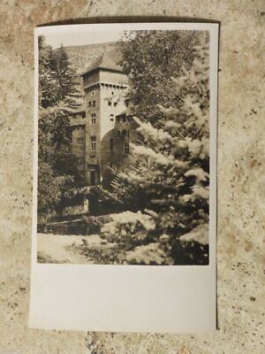 Vintage 1918-36 RPPC Postcard: Old Stone Building In Mountains France