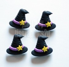 4 Witch Hat Buttons / 3D Shank Buttons / Buttons Galore Halloween