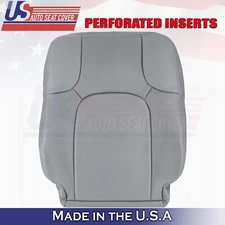 2005 to 2021 For Nissan Frontier Front Driver Side Top Leather Seat Cover Gray