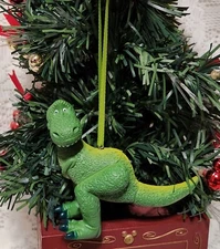 DISNEY STORE PIXAR TOY STORY REX THE DINOSAUR CUSTOM CHRISTMAS ORNAMENT NEW CUTE