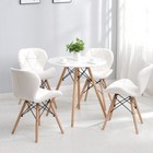 60/80CM Round Dining Table and 2 / 4 Chairs Optional Lounge Bar Office Home