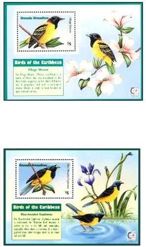 Timbres Oiseaux Grenade Grenadines BF330/331 ** (72311ER) - cote : 14 € - Photo 1/1