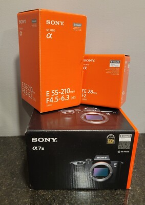 Sony Alpha a7 III Mirrorless Digital Camera + SEL55210, SEL28F20 Lens, ILCE7M3