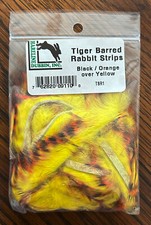Tiger Barred Rabbit Strips - 1/8 inch - Hareline
