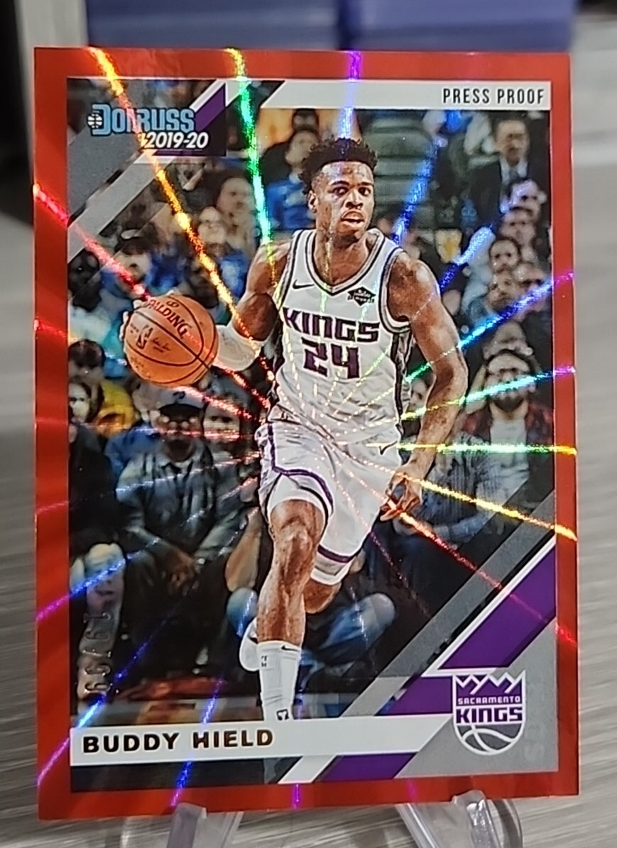 Buddy Hield 2019-20 Panini Donruss Press Proof Red Laser /99 #175 Kings