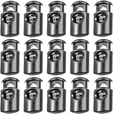 Plastic Toggle Spring Stop Single Hole String Cord Lock