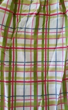 C&F Enterprises ~ 39x76 Twin ~ Priscilla White ~ Striped ~ Dust Ruffle/Bedskirt 