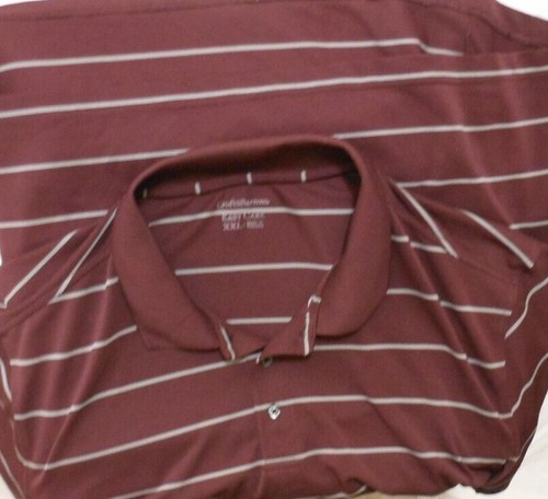 Croft Barrow Poloshirt Herren 2XL Kurzarm rot gestreift Freizeit - Bild 2 von 11